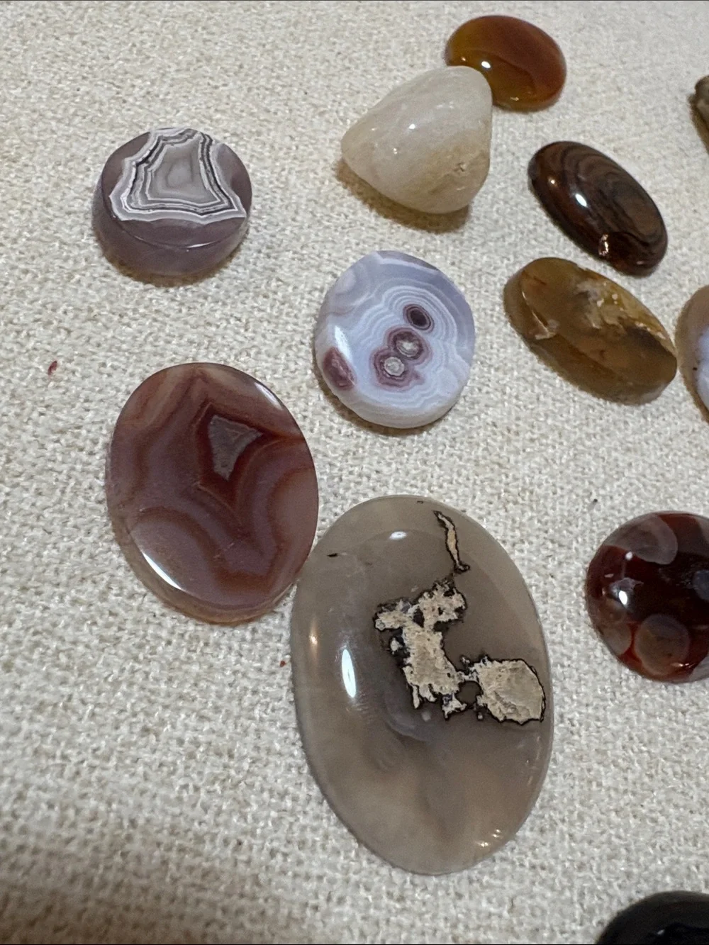 20pc Polished Agate & Jasper Cabochon Crystal Lot